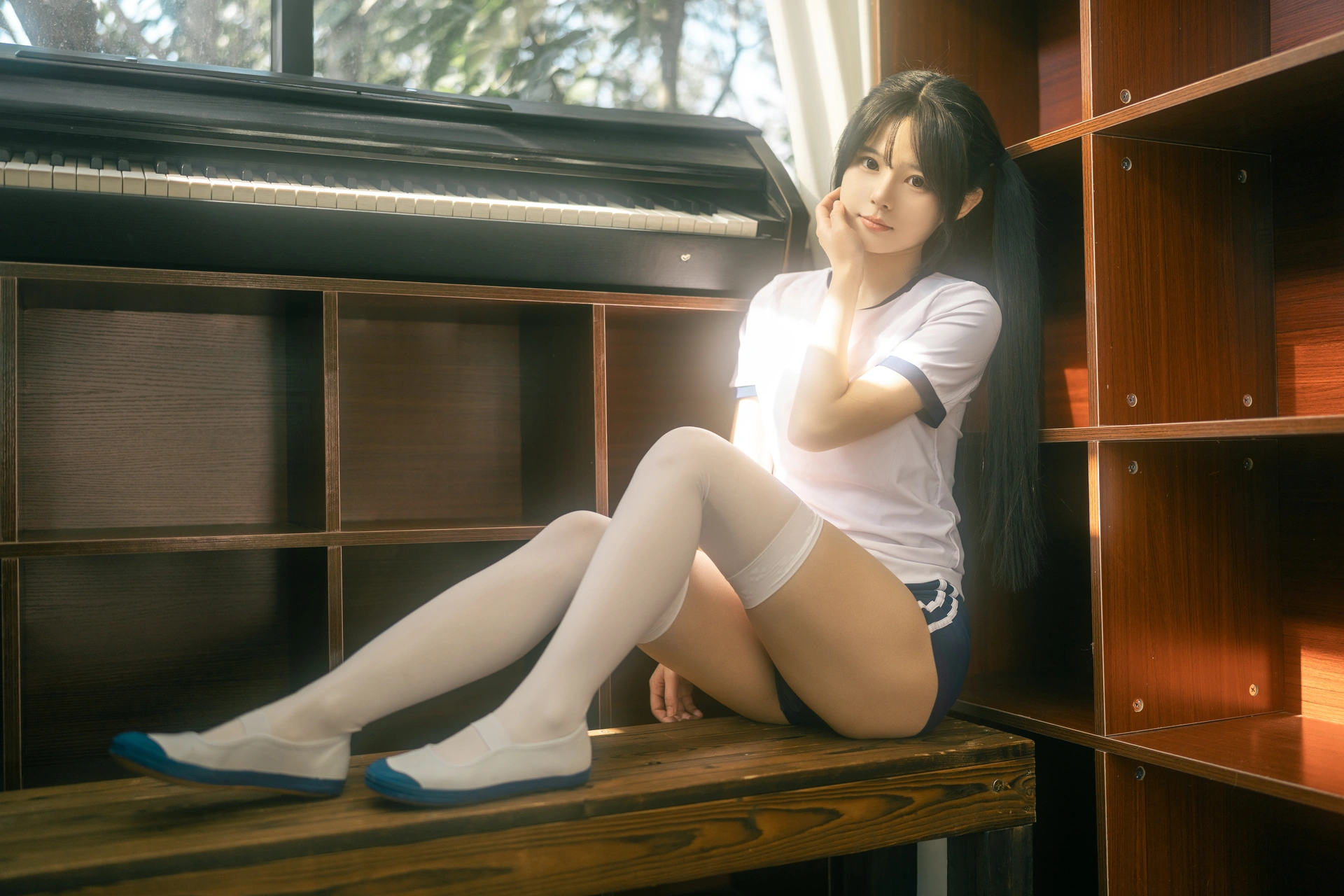 rua阮阮 - NO.03 春の更衣室-体操服 2